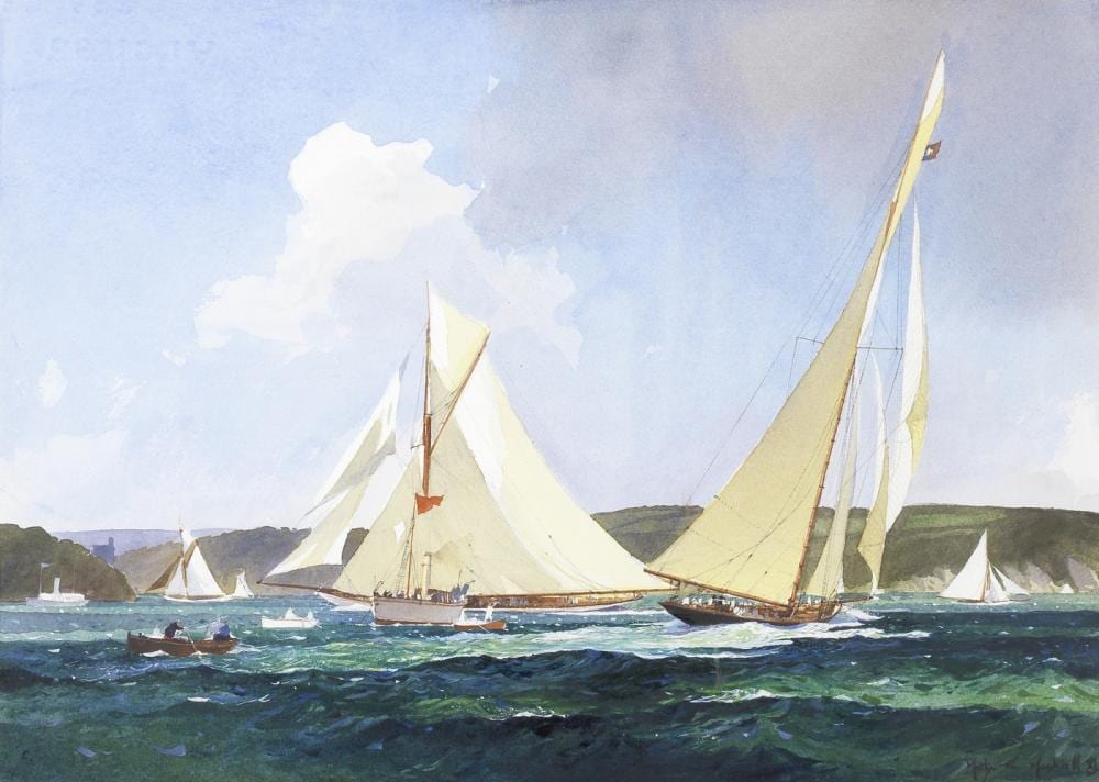 Martyn R. Mackrill comparable auction result: martyn richardson mackrill born british 1962 the rivals racing off dartmouth a pair each 25 1 x 35 3cm 9 7 8 x 13 7 8in 2
