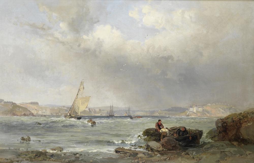 Samuel Phillips Jackson comparable auction result: samuel phillips jackson british 1830 1904 plymouth sound looking up from the open sea