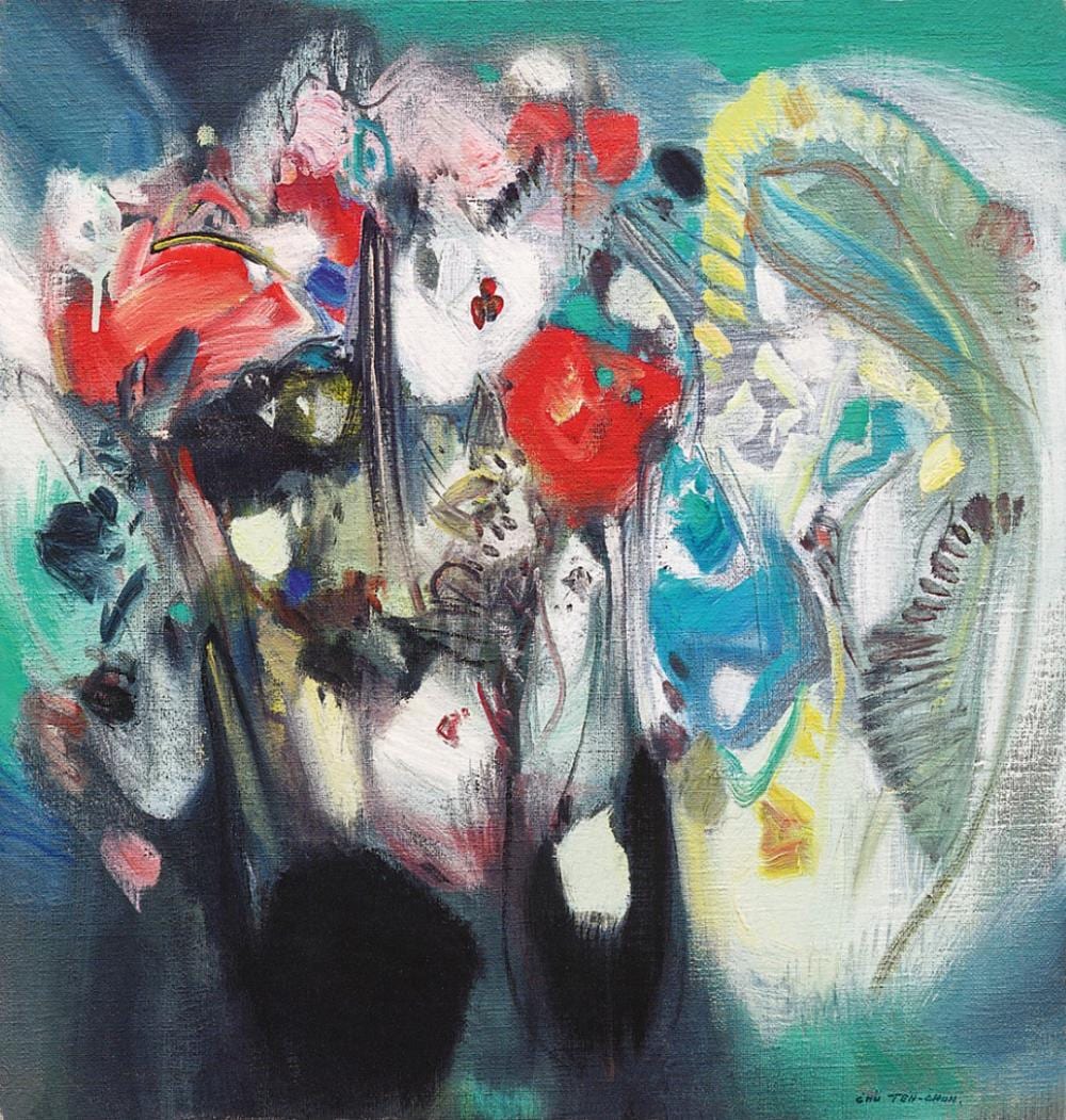 朱德群 CHU TEHCHUN （Chinese-French, 1920-2014） comparable sale