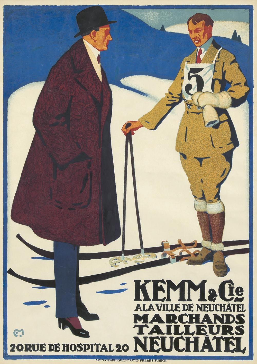 Carl Moos comparable auction result: kemm cie 1916