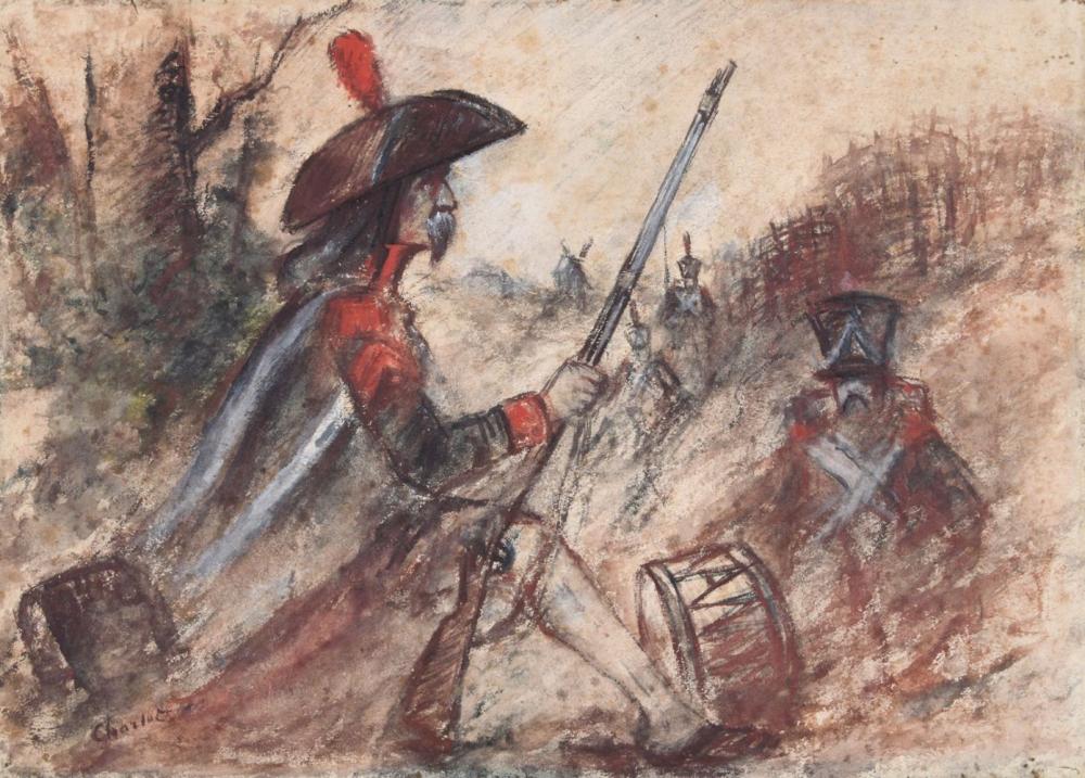 Nicolas-Toussaint Charlet comparable auction result: nicolas toussaint charlet 1792 1845 sc ne r volutionnaire aquarelle