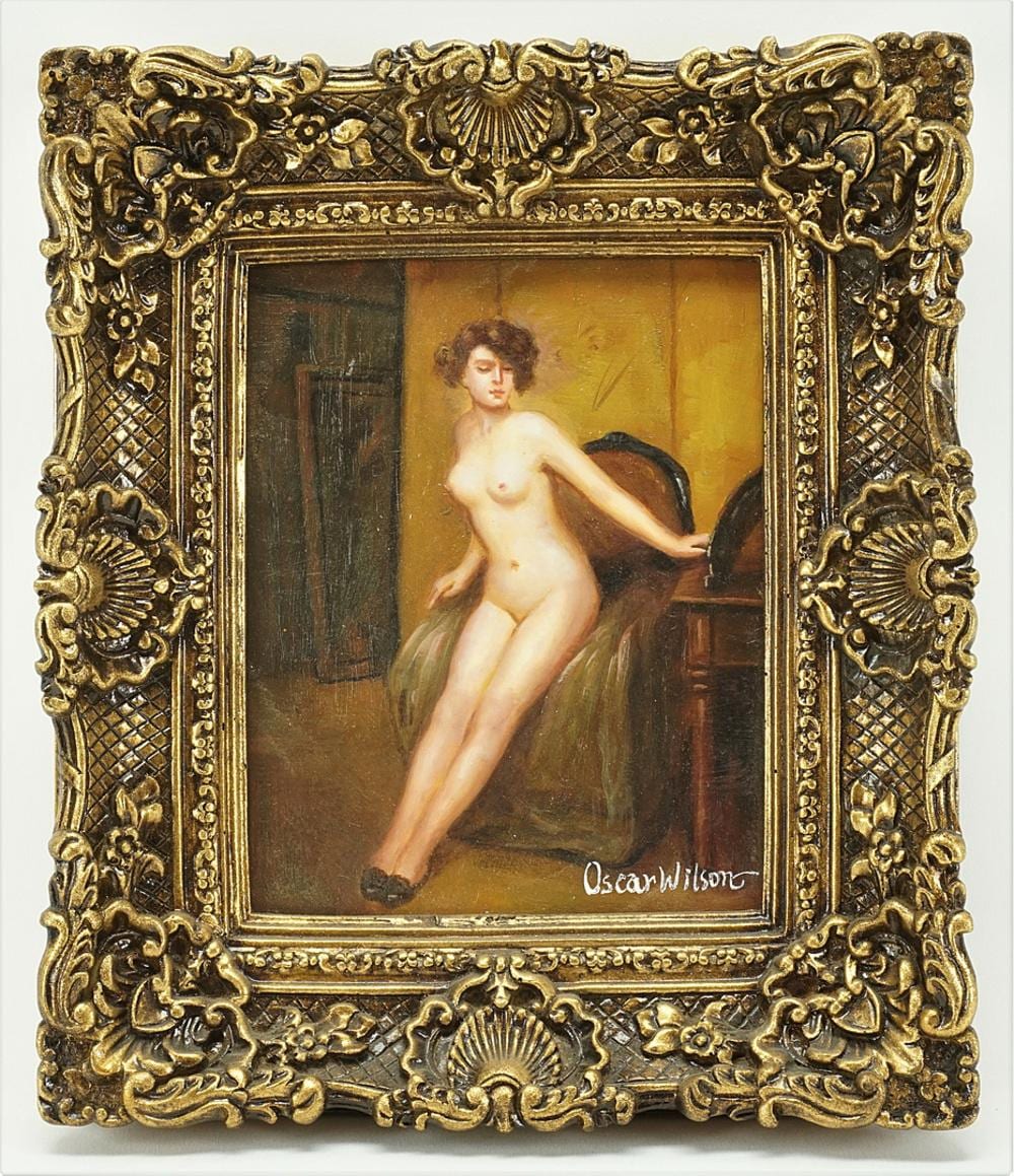 Oscar Wilson comparable auction result: oscar wilson lady nude