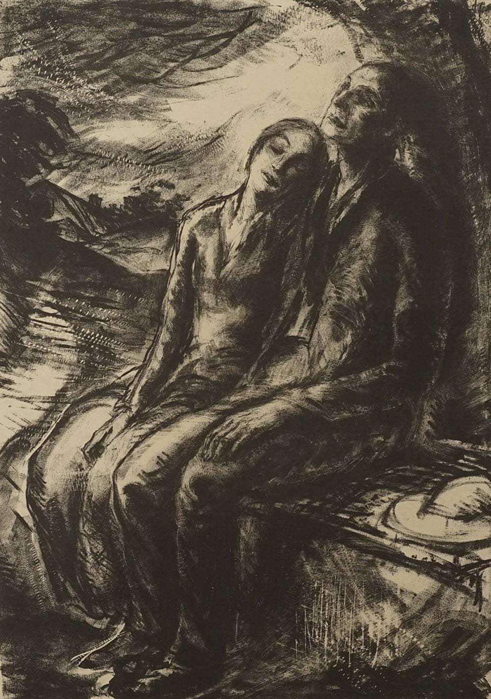 Erich Gruner comparable auction result: erich gruner 1881 1966 abendstunden evening hours