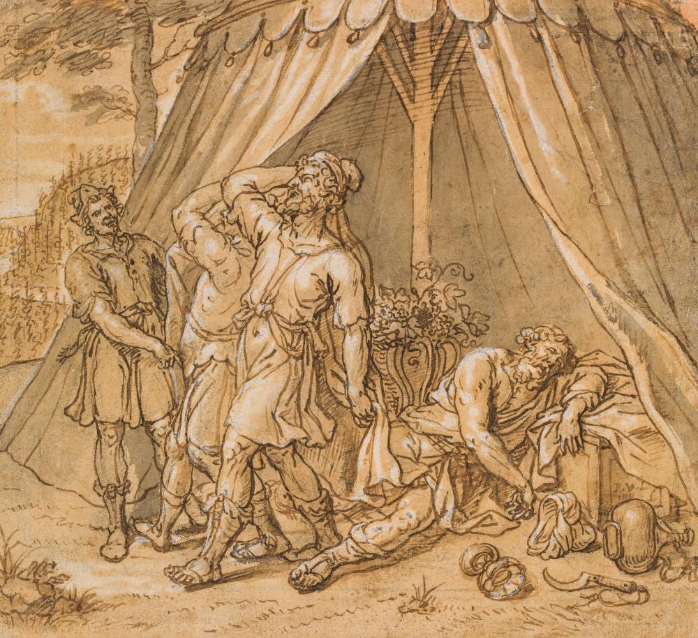 Pieter van Lint comparable auction result: pieter van lint noah and his three sons