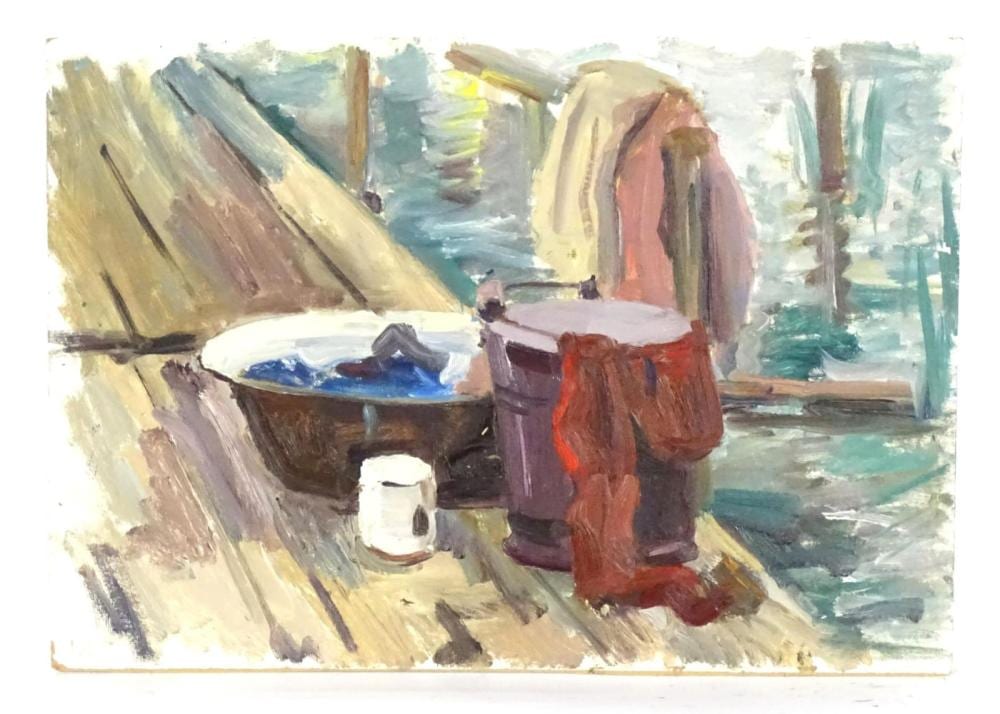Alexander Mikhailovich Gegunov comparable auction result: alexander mikhailovich gegunov b 1951 ukrainian school oil on board on the river a study of a