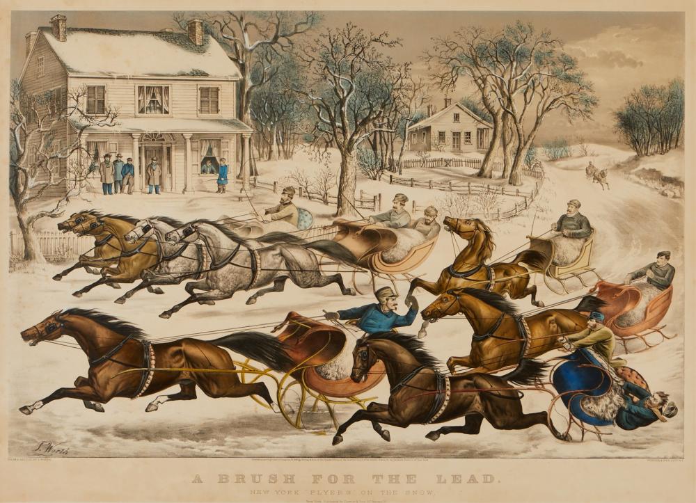 Thomas (1834) Worth comparable auction result: currier ives brush for the lead print