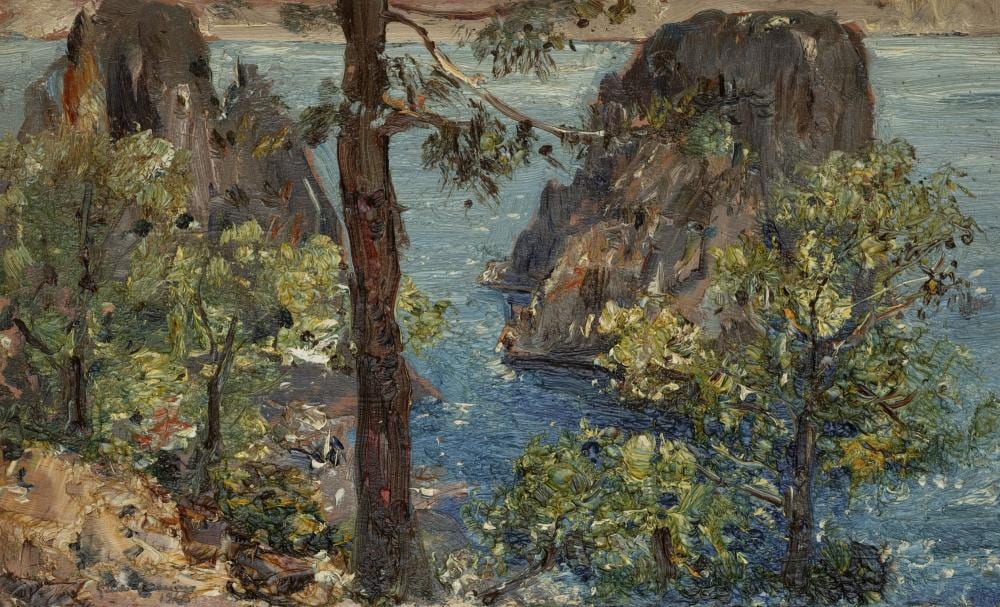 guido casciaro napoli 1900 1963 capri the faraglioni seen from punta tragara 1946 · Finarte · 2022-11-10 Guido Casciaro comparable auction result: guido casciaro napoli 1900 1963 capri the faraglioni seen from punta tragara 1946