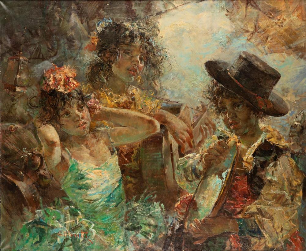 Giacomo Moretti comparable auction result: giacomo moretti napoli 1939 the carnival