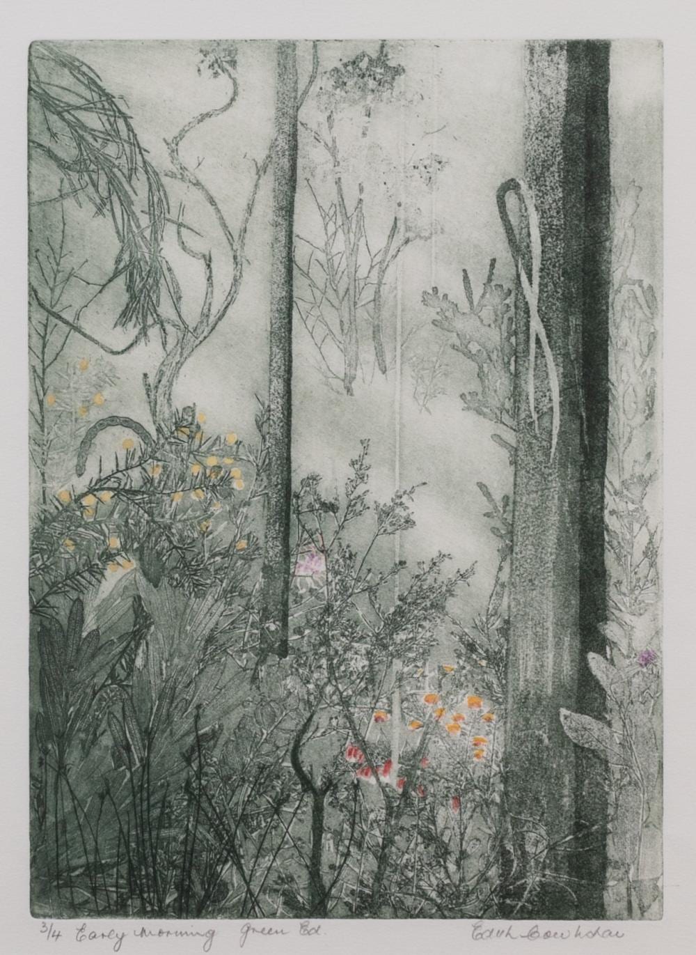 Edith Cowlishaw comparable auction result: edith cowlishaw born 1924 early morning green ed