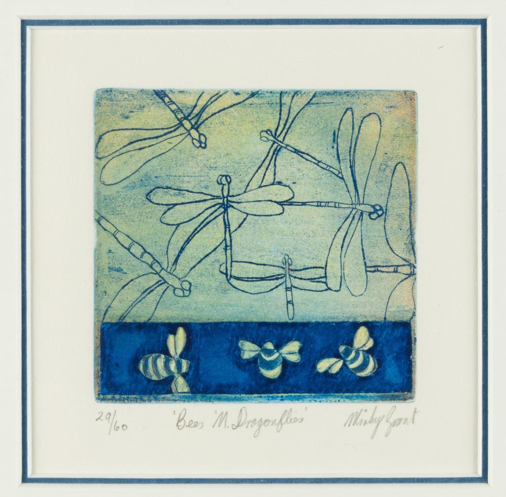 Minky Grant comparable auction result: minky grant 20th century bees m dragonflies