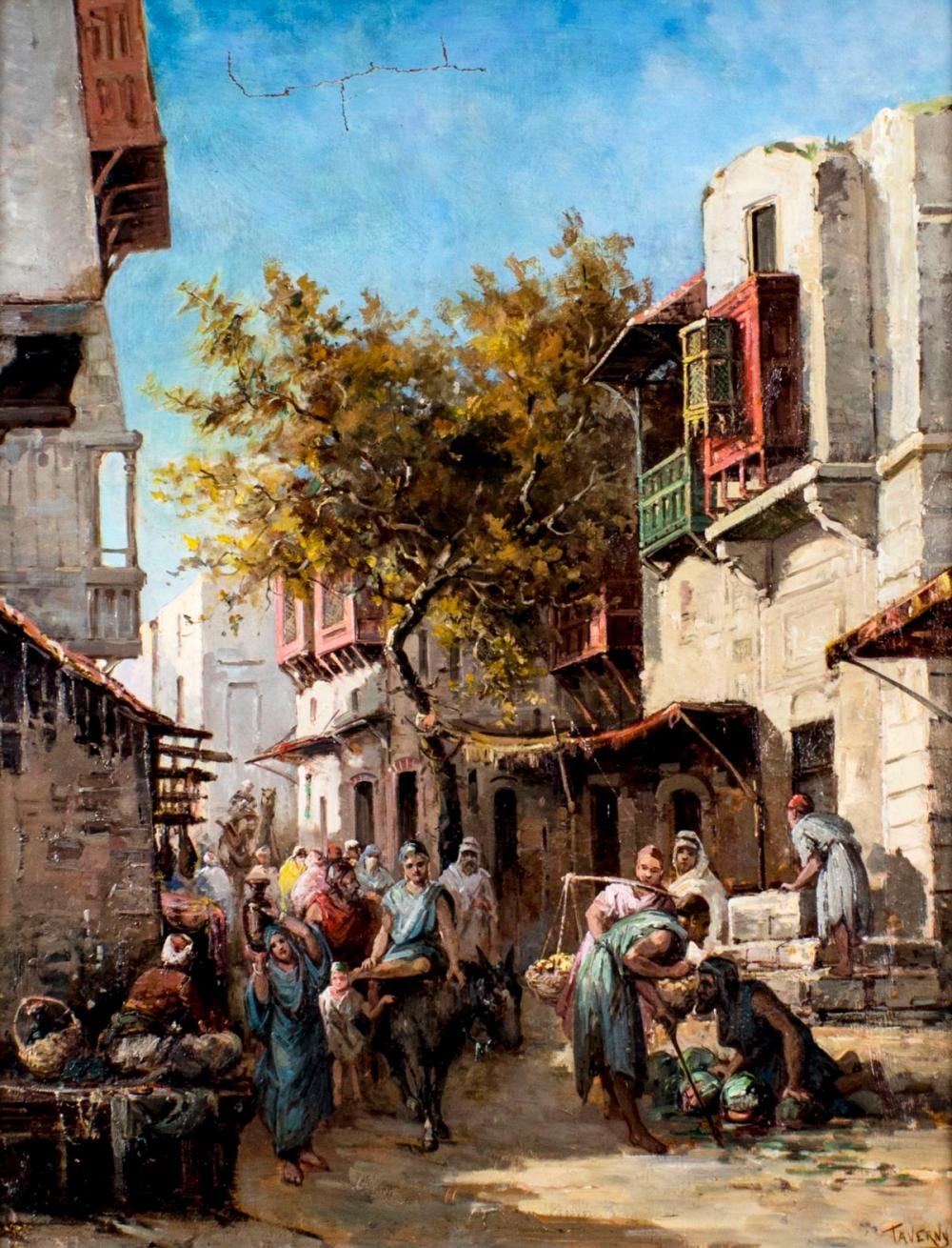 Gustave Mascart comparable auction result: gustave mascart france 1834 1914 oil painting antique
