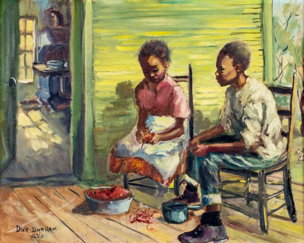 Dixie Durham comparable auction result: dixie durham ar va 1913 2010 oil painting