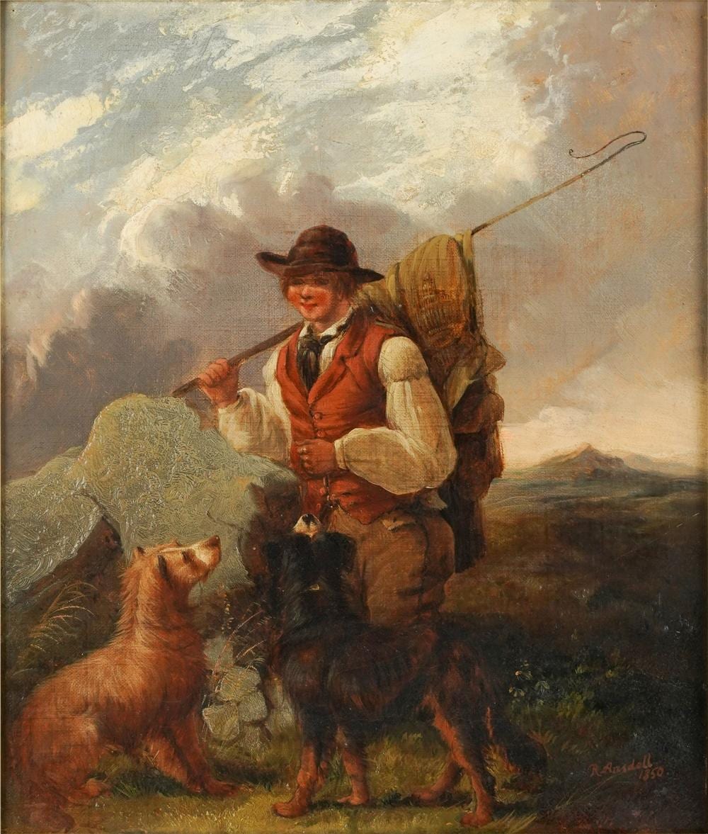 Richard Ansdell comparable auction result: richard ansdell 1815 1885 shepherd with dogs