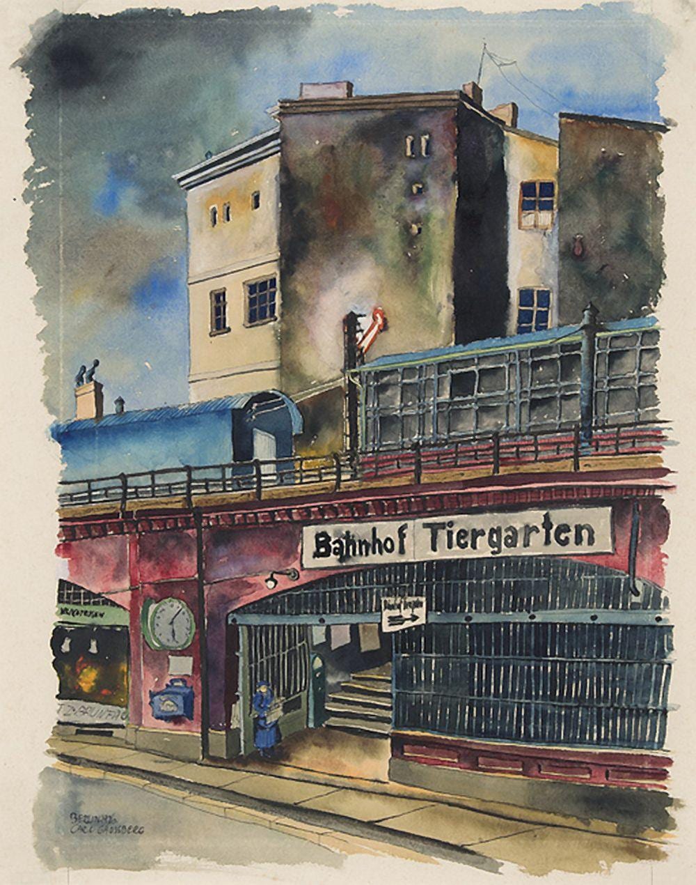 Carl Grossberg comparable auction result: carl grossberg elberfeld 1894 1940 laon bahnhof tiergarten berlin