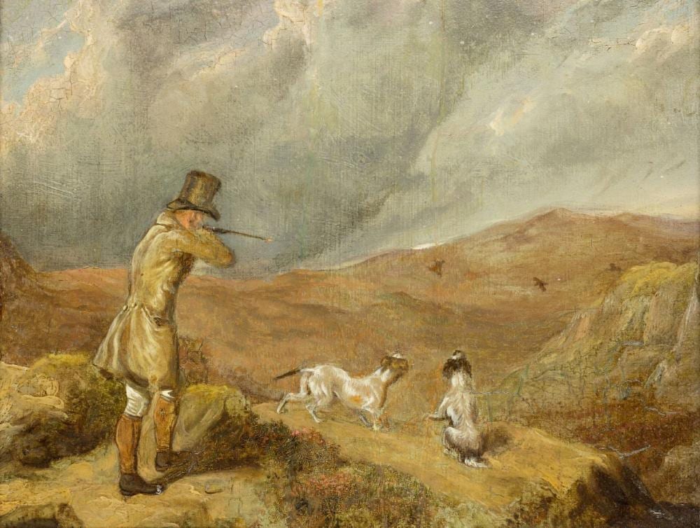 Martin Theodore Ward comparable auction result: martin theodore ward british 1799 1874 taking aim and resting