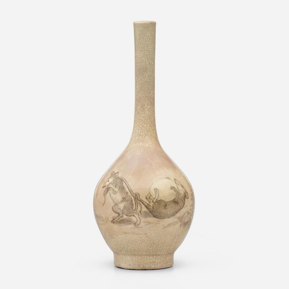 Maria Longworth Nichols comparable auction result: maria longworth nichols storer rare and early vase with mice and egg