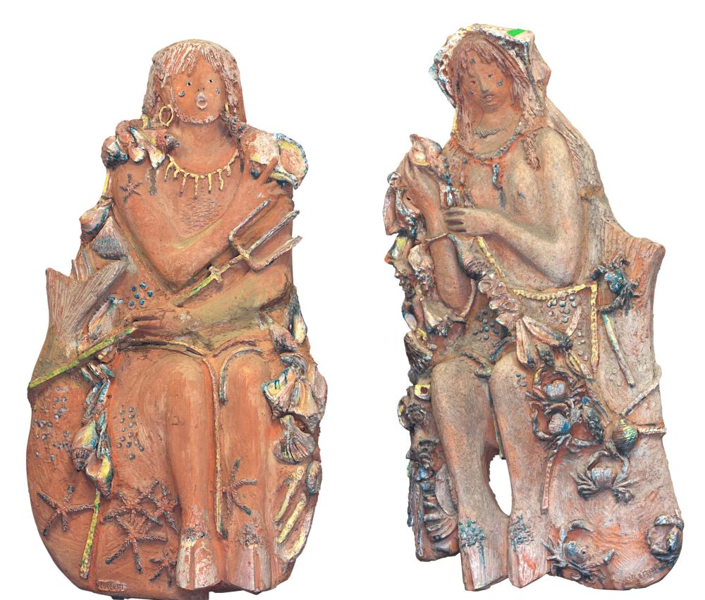 Ugo Lucerni comparable auction result: ugo lucerni italian 1900 1989 painted terracotta no reserve