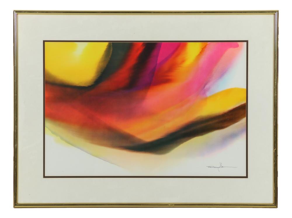 Don Mingolla comparable auction result: don mingolla 20c expressionist watercolor painting