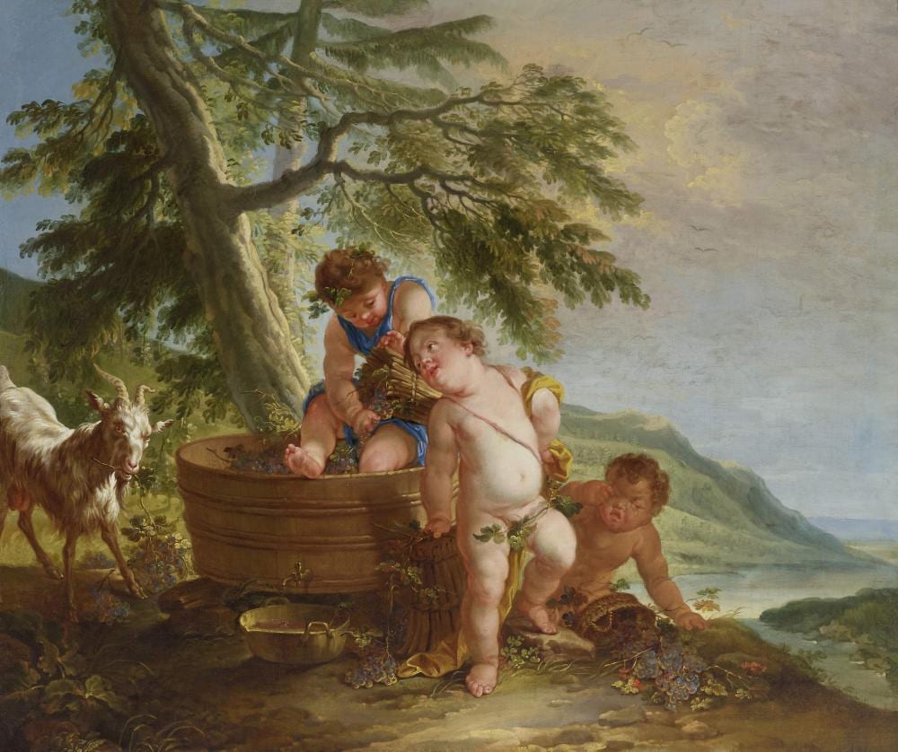 Jan Anton Garemyn comparable auction result: jan anton garemyn flemish 1712 1799 allegory of summer allegory of fall a pair each 36 x 42 1 2in 91 5 x 108cm