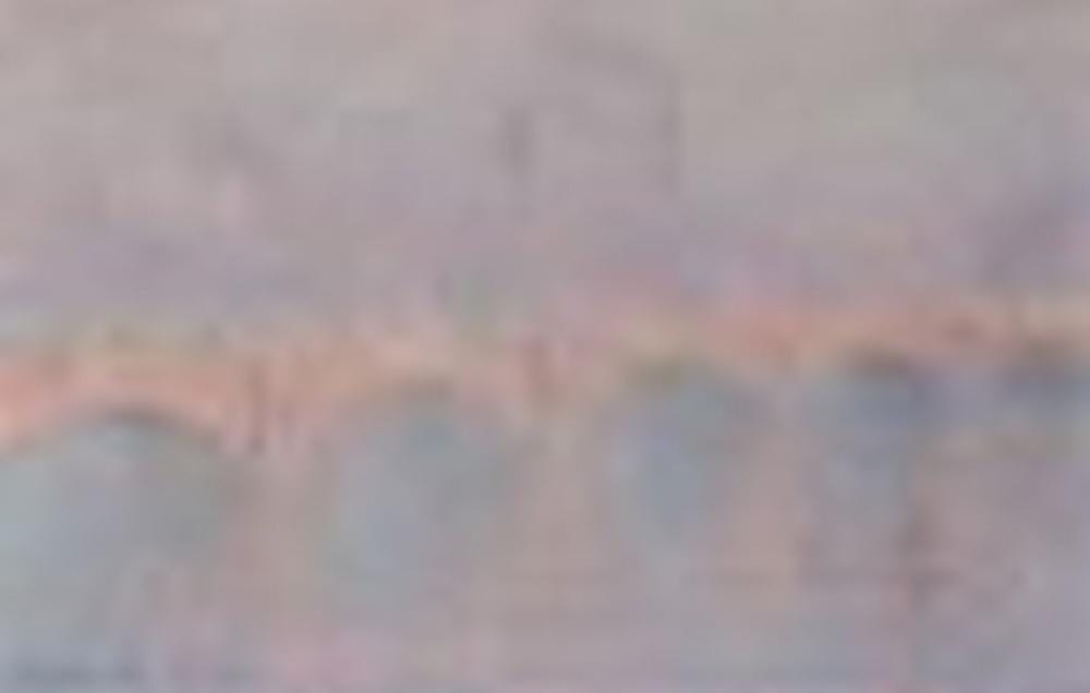Claude Monet (1840-1926) Waterloo Bridge, soleil voilé oil on canvas 25 3/4 comparable sale