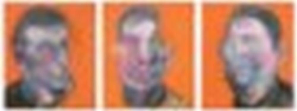 Francis Bacon (1909-1992) Three Studies for Self-Portrait triptych—oil on c comparable sale
