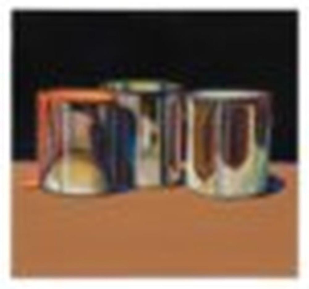 Wayne Thiebaud (1920-2021) Paint Cans oil on canvas 21 1/2 x 23 in. (54.6 x comparable sale