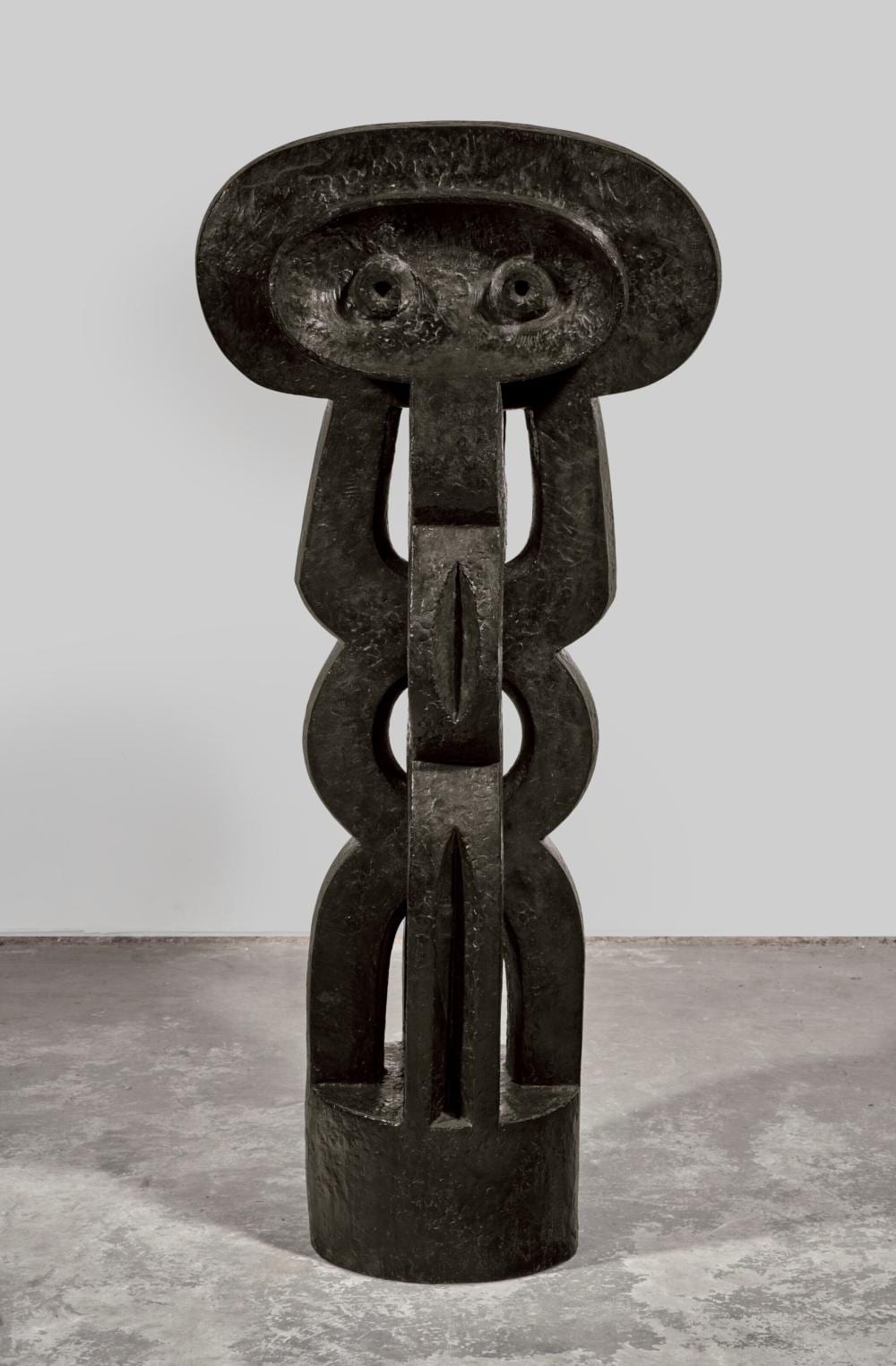Jacques Lipchitz (1891-1973) Figure bronze with black patina Height: 83 in. comparable sale