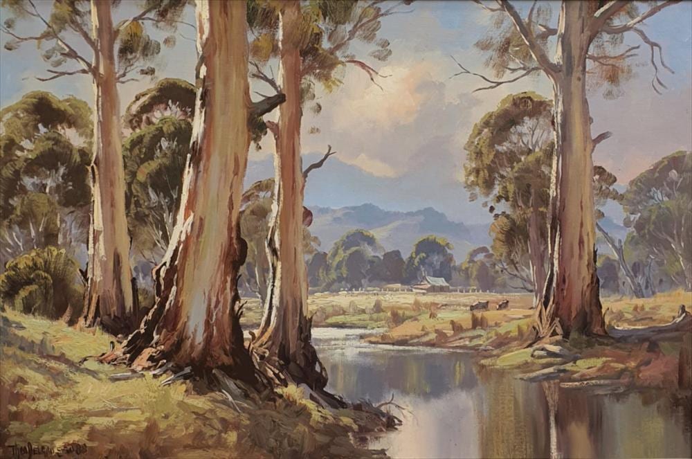 Theo Delgrosso comparable auction result: theo delgrosso b 1947 rivergums oil