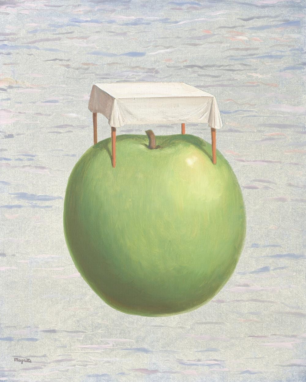 Rene Magritte (1898-1967) Les belles réalités oil on canvas 19 5/8 x 15 3/4 comparable sale