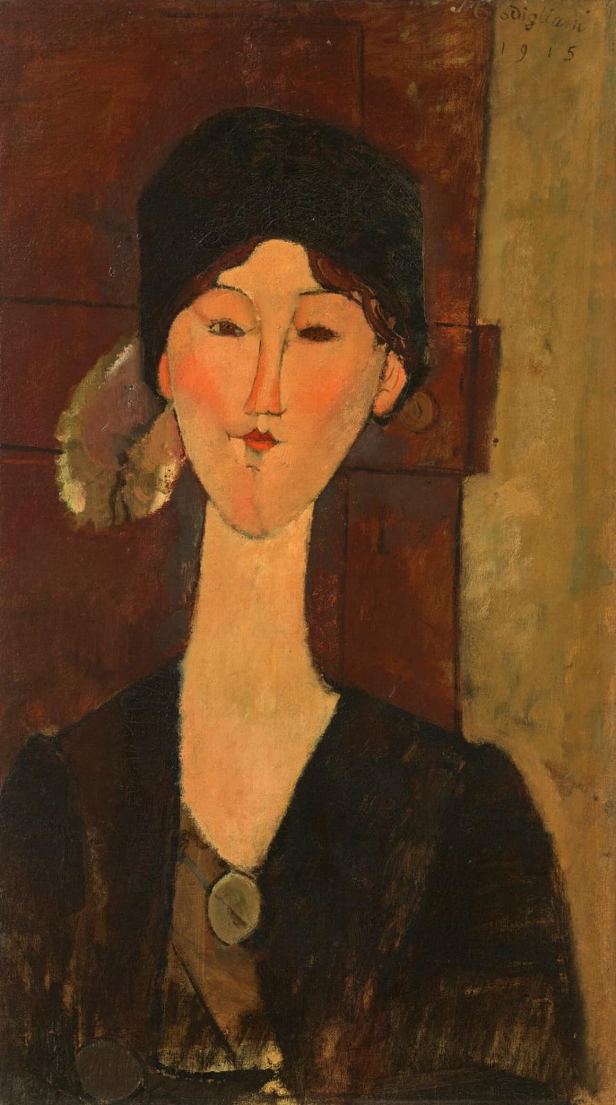 Amedeo Modigliani (1884-1920) Beatrice Hastings (devant une porte) oil on c comparable sale