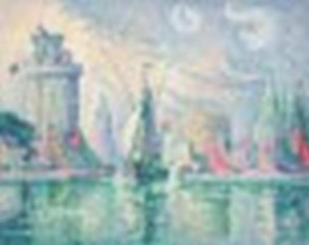 Paul Signac (1863-1935) Les tours vertes, la Rochelle oil on canvas 28 7/8 comparable sale