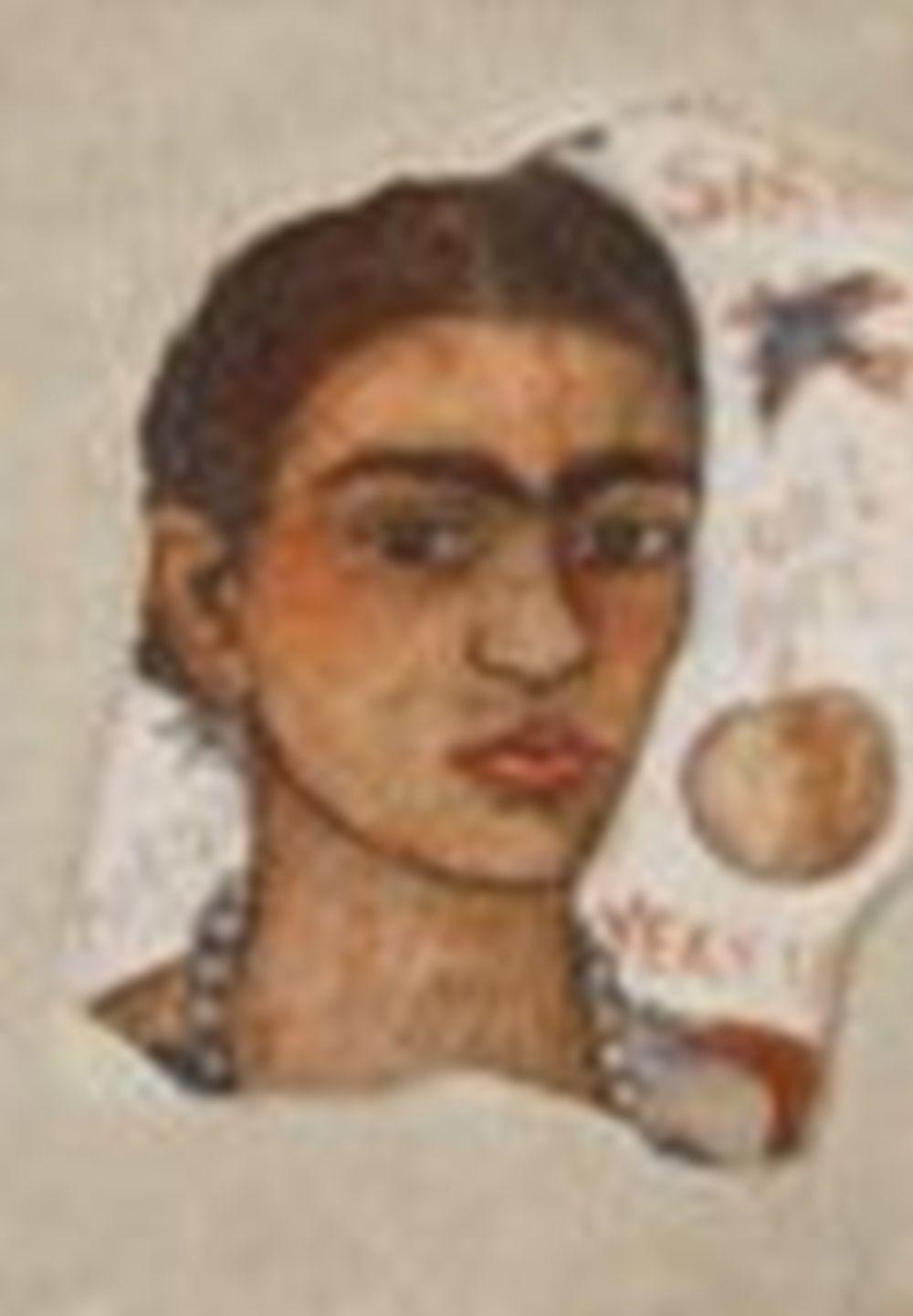 Frida Kahlo (1907-1954) Self-Portrait (Very Ugly) fresco on Celotex board 1 comparable sale