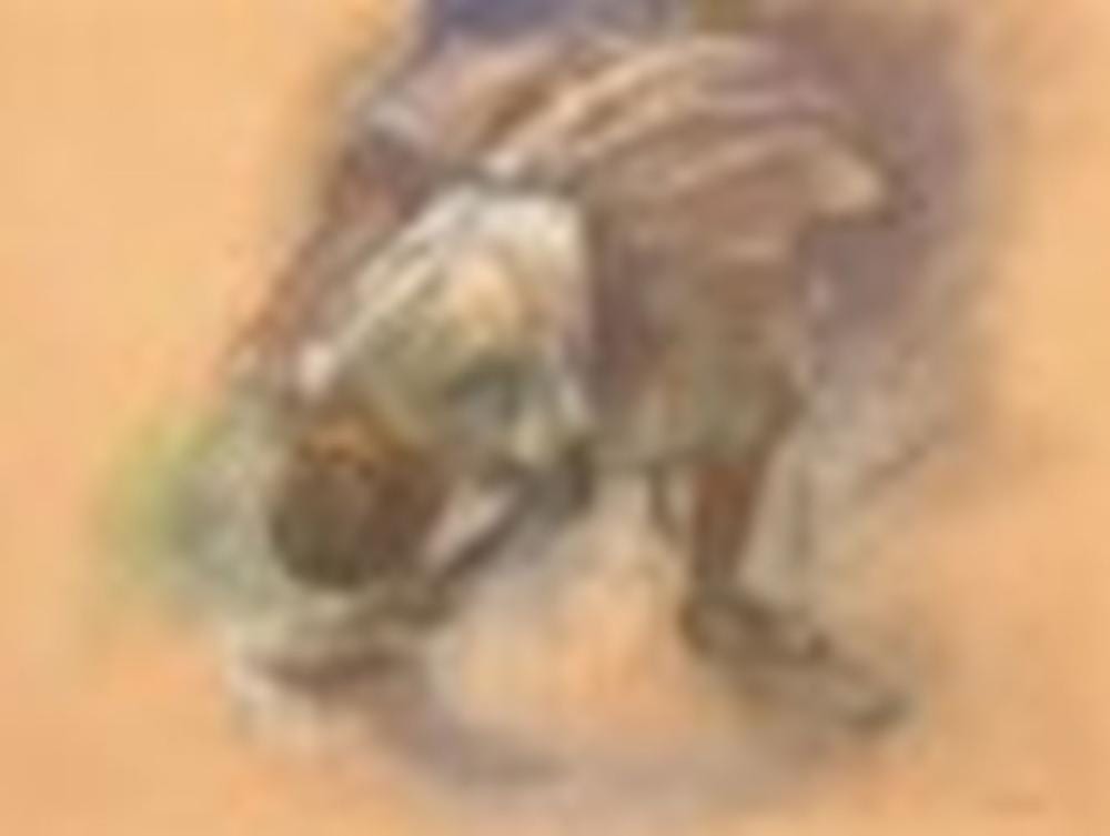 Edgar Degas (1834-1917) Danseuse rajustant son chausson pastel on paper 18 comparable sale