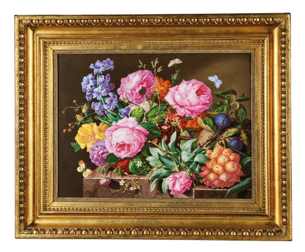 josef nigg 1782 1863 porcelain painting with flowers fruits and 3 butterflies signed jos nigg 1830 · Dorotheum · 2022-11-03 Joseph Nigg comparable auction result: josef nigg 1782 1863 porcelain painting with flowers fruits and 3 butterflies signed jos nigg 1830
