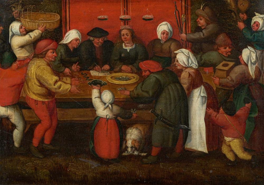 marten van cleve presentation of gifts to the bride · Van Ham Kunstauktionen · 2022-11-17 Marten van (1527) Cleve comparable auction result: marten van cleve presentation of gifts to the bride
