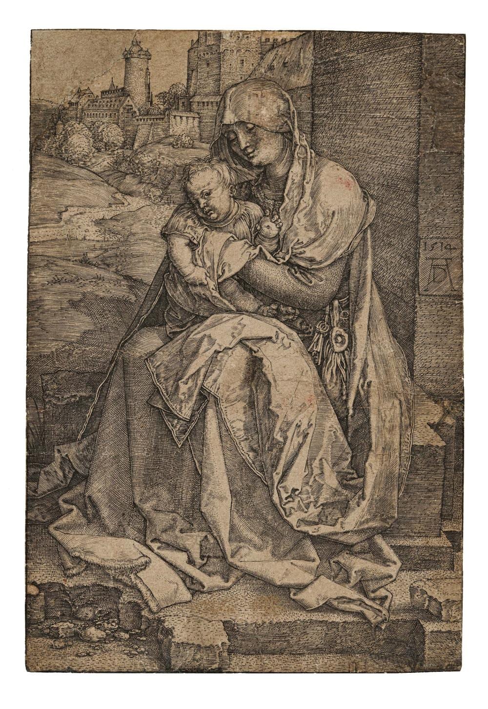 Albrecht (1471) Dürer comparable auction result: albrecht d rer mary with child at the wall