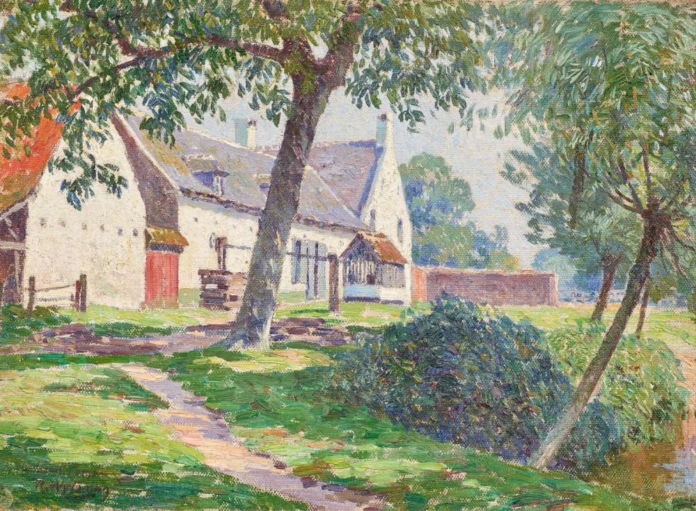 Rodolphe Wytsman comparable auction result: rodolphe wytsman landscape with farmstead
