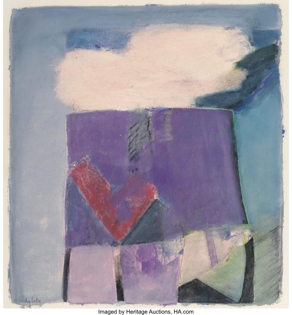 Roger Cecil comparable auction result: roger cecil british 1942 2015 untitled window series oil pastel on paper 19