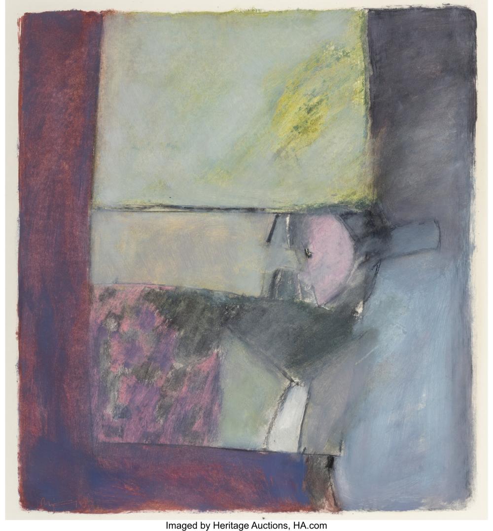 Roger Cecil comparable auction result: roger cecil british 1942 2015 79 landscape series oil pastel on paper 19 1