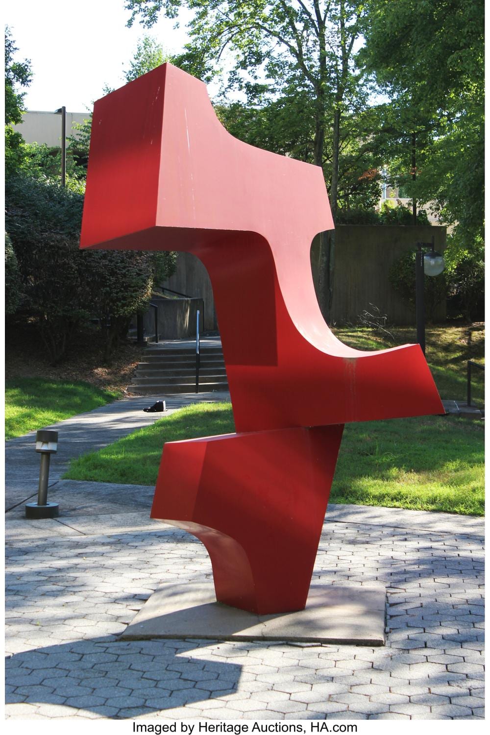 James Rosati comparable auction result: james rosati 1912 1988 two forms 1973 painted steel 144 x 96 x 72 inches 365