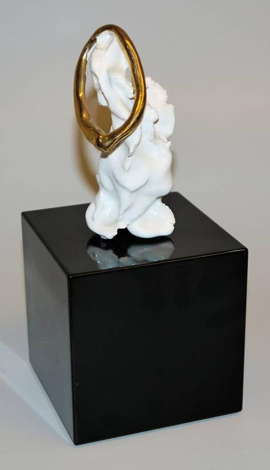 Hans Peter Adamski comparable auction result: hans peter adamski das versprechen tonplastik teilvergoldet unikat von 2001