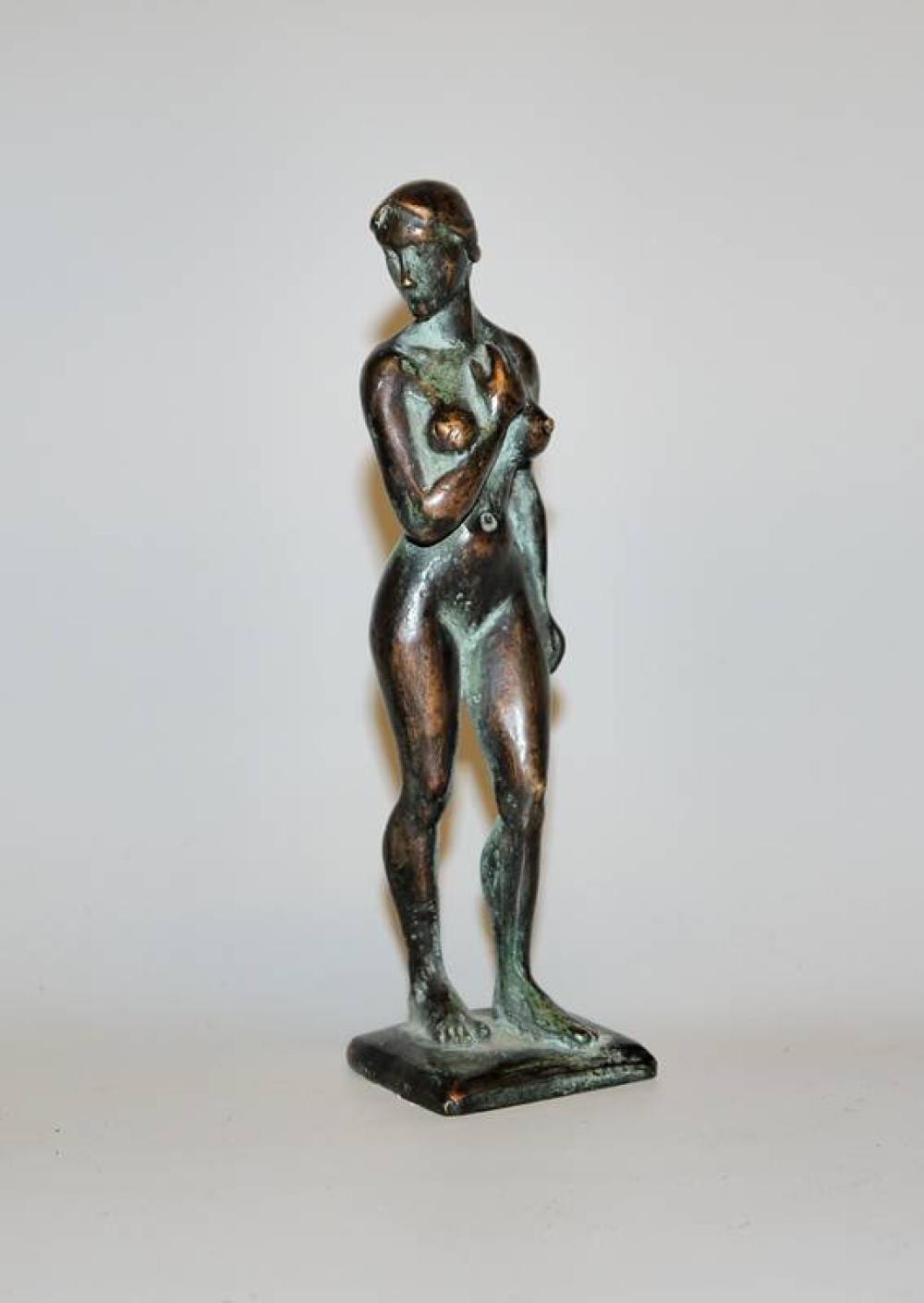 Karl-Heinz Krause comparable auction result: karl heinz krause kleine darmst dterin signierte bronzeplastik von 1982