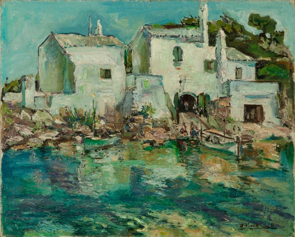 joan vives llull mah n menorca 1901 1982 houses oil on cardboard signed in the lower right hand corner · Setdart Auction House · 2022-11-08 Joan Vives Llull comparable auction result: joan vives llull mah n menorca 1901 1982 houses oil on cardboard signed in the lower right hand corner