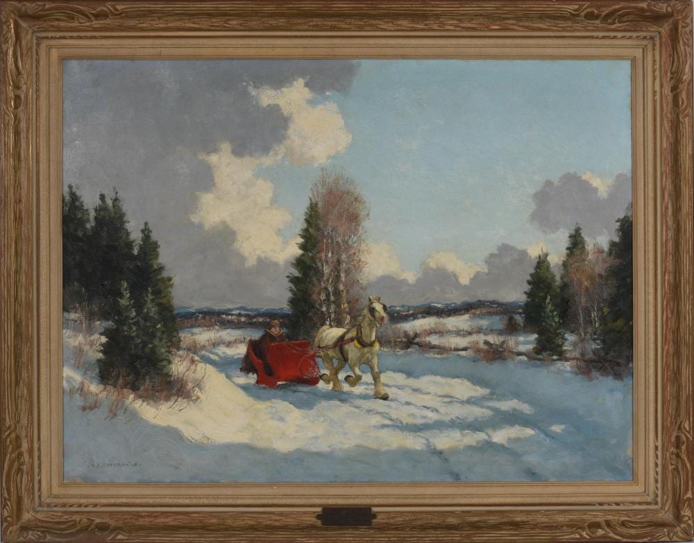 Frederick Simpson Coburn comparable auction result: frederick simpson coburn 1871 1960 going to town