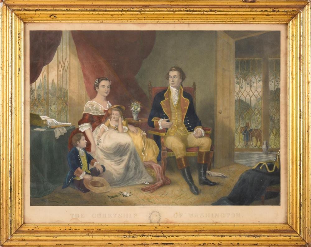 John C. McRae comparable auction result: john c mcrae the courtship of washington