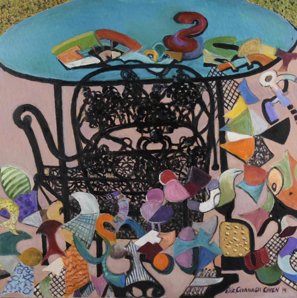 Elizabeth Cavanagh Cohen comparable auction result: elizabeth cavanagh cohen garden whimsy ii 2014 oil on canvas