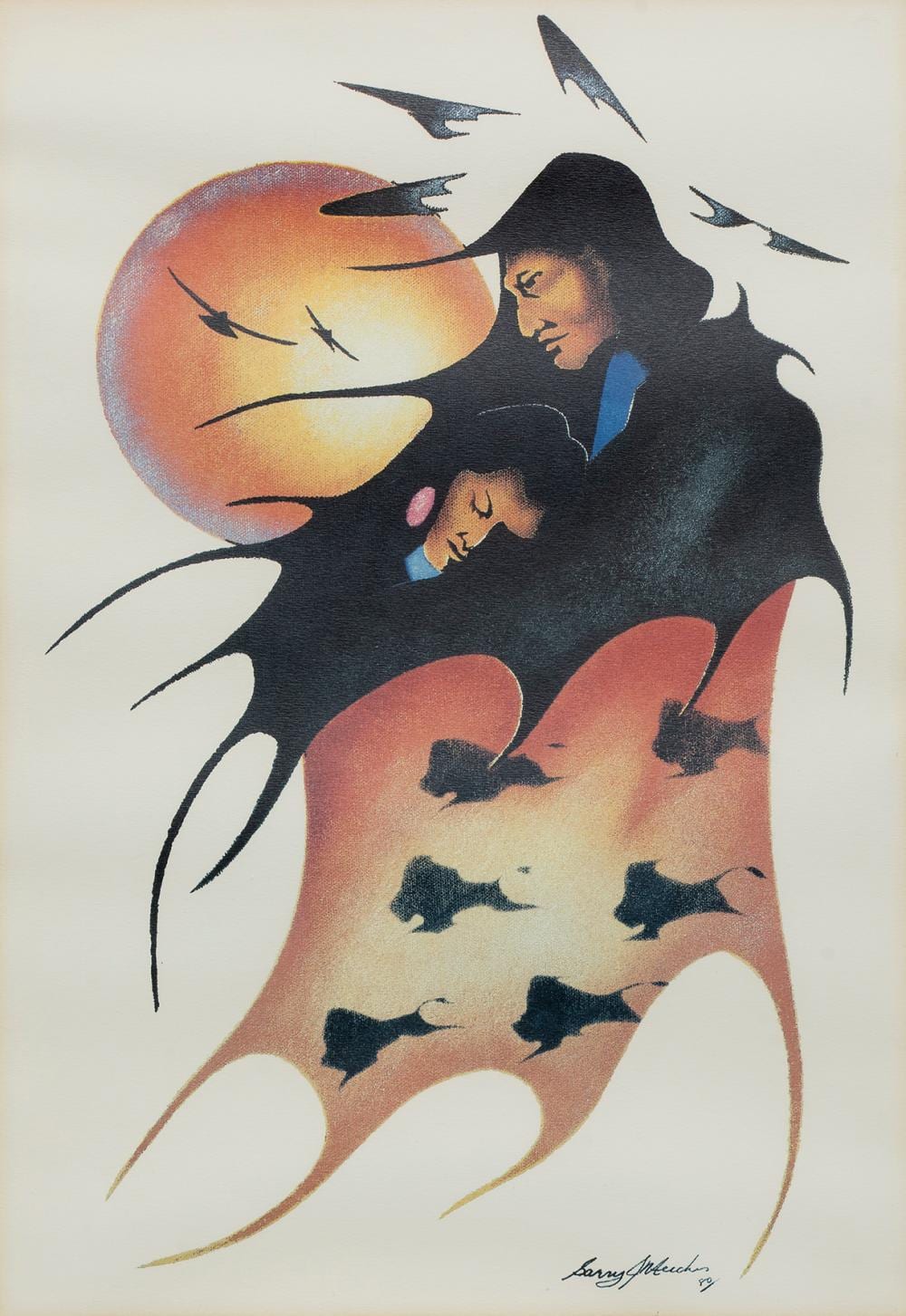 Garry Meeches comparable auction result: garry meeches untitled embrace