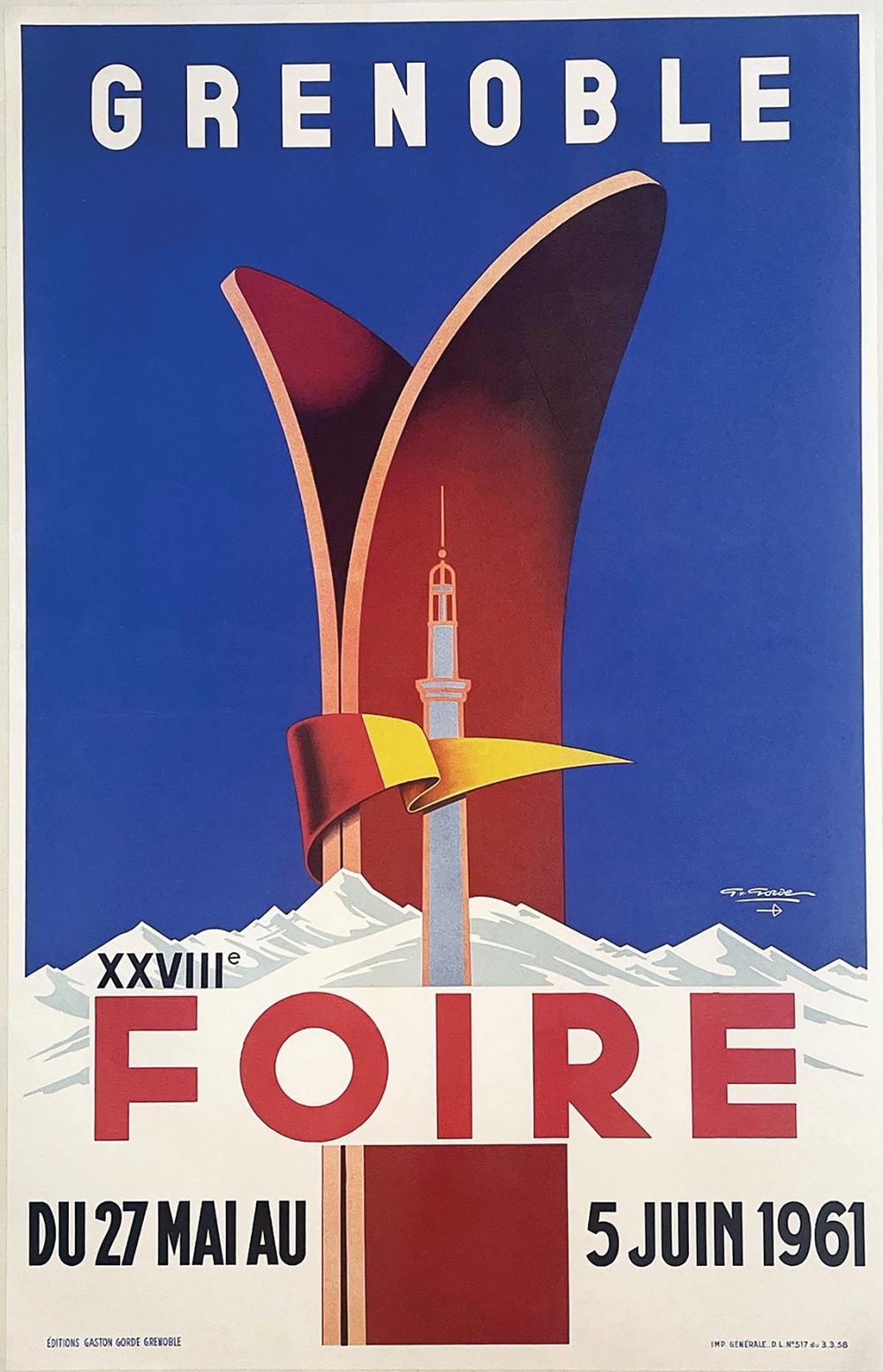 xxviiie foire de grenoble en 1961 · Millon Riviera · 2022-11-29 Gaston Gorde comparable auction result: xxviiie foire de grenoble en 1961