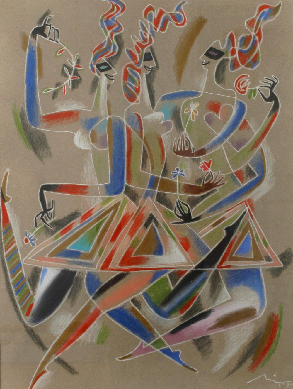mikhail maiofis tanzende frauen · Auktionshaus Mehlis GmbH · 2022-11-26 Mikhail Maiofis comparable auction result: mikhail maiofis tanzende frauen