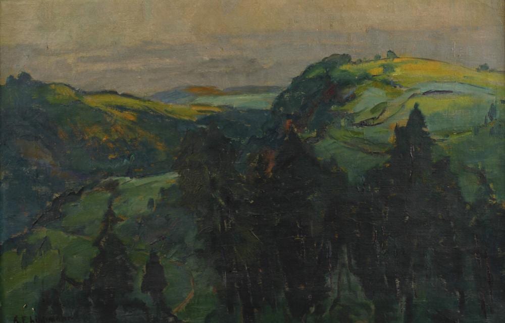 Karl Friedrich Lippmann comparable auction result: karl friedrich lippmann mittelgebirgslandschaft